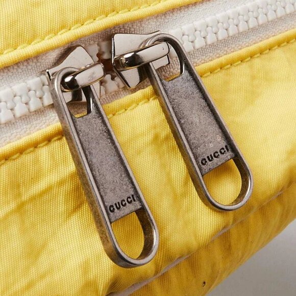 Gucci Yellow Nylon Blind For Love Backpack Bag - Picture 6 of 12